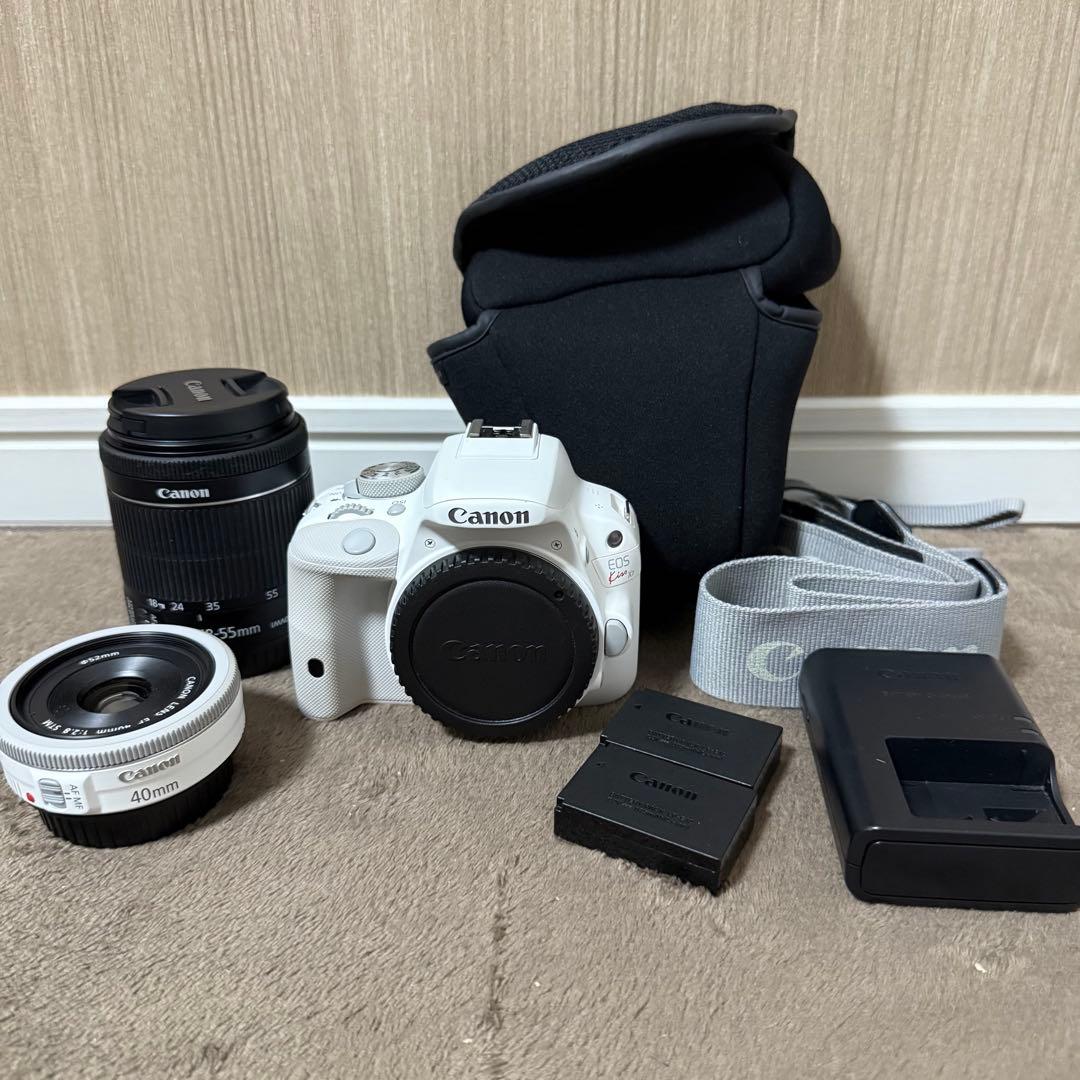 【希少ホワイト】Canon EOS Kiss X7 ホワイト レンズ2本付き