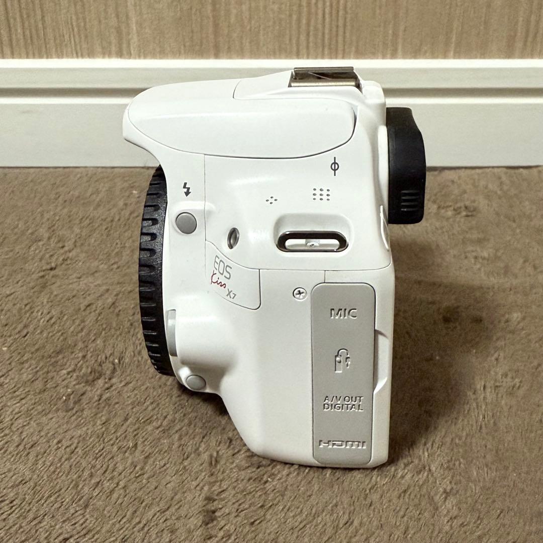 【希少ホワイト】Canon EOS Kiss X7 ホワイト レンズ2本付き