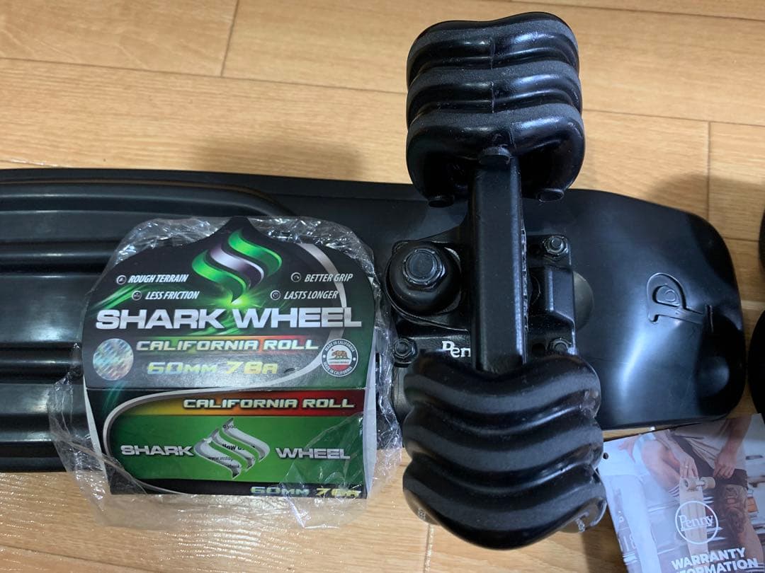 【新品、未使用】Penny スケートボード SharkWheel ホイールセット