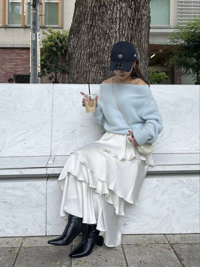 【2025AW今季新作】フォックスアルパカオフショルプルオーバー SNIDEL