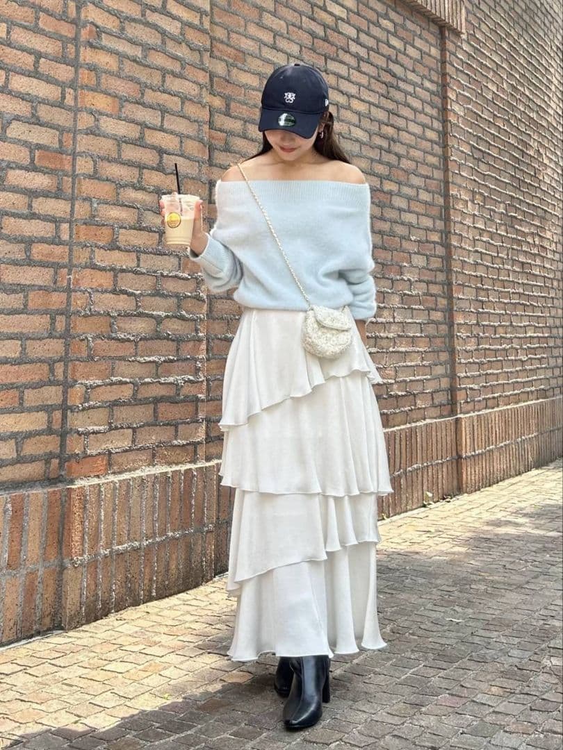 【2025AW今季新作】フォックスアルパカオフショルプルオーバー SNIDEL