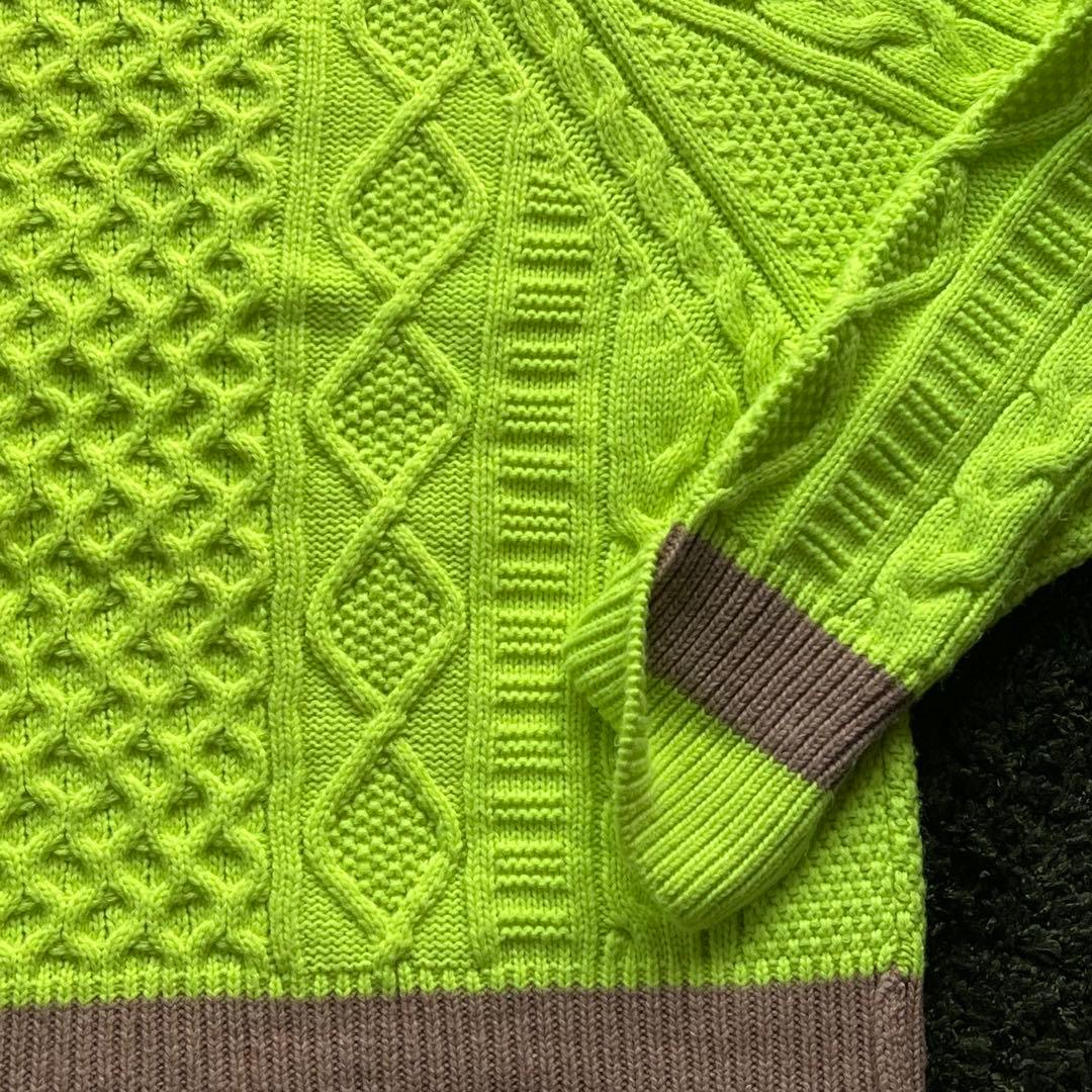 MAISON MIHARA YASUHIRO デザインセーター (グリーン)