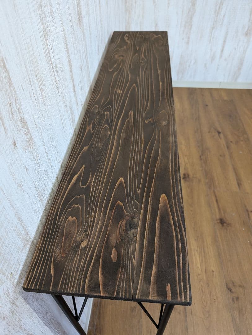 ウォールナット色　 カウンターテーブル 120cm