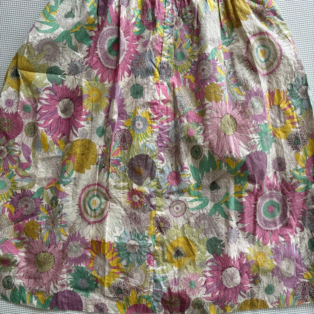 同梱あり専用ベビー80花柄ロンパース・ママ用ドレスセット　双子コーデ