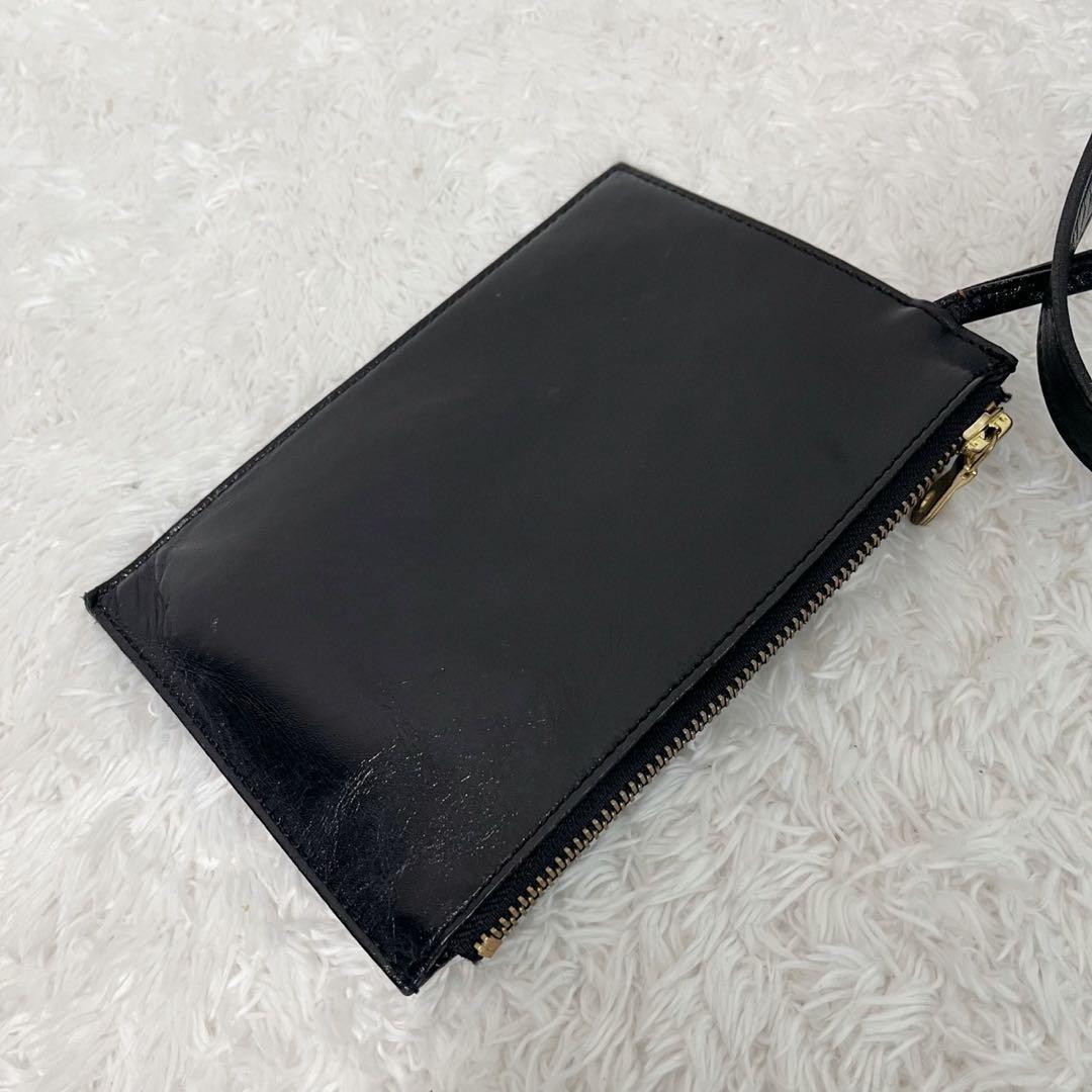 UNITED ARROWS レザートート ビジネスバッグ 黒 ポーチ付き