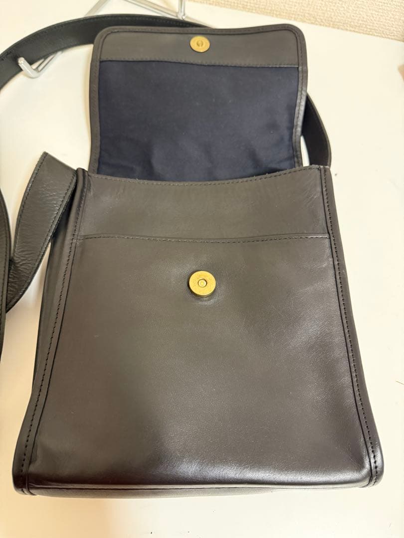 ソメスサドル 本革 ショルダーバッグ 斜め掛け フラップ メンズ