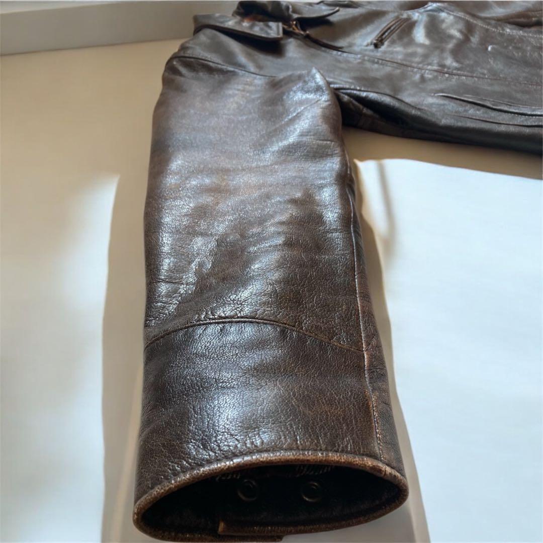 Harley-Davidson ハーレーダビッドソンレザージャケット ブラウンM