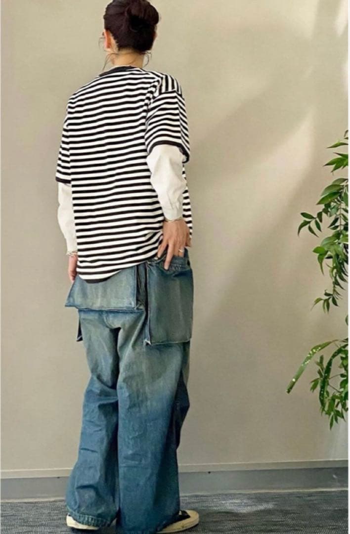 【HERILL/ヘリル】Nep denim M44 Trousers 2