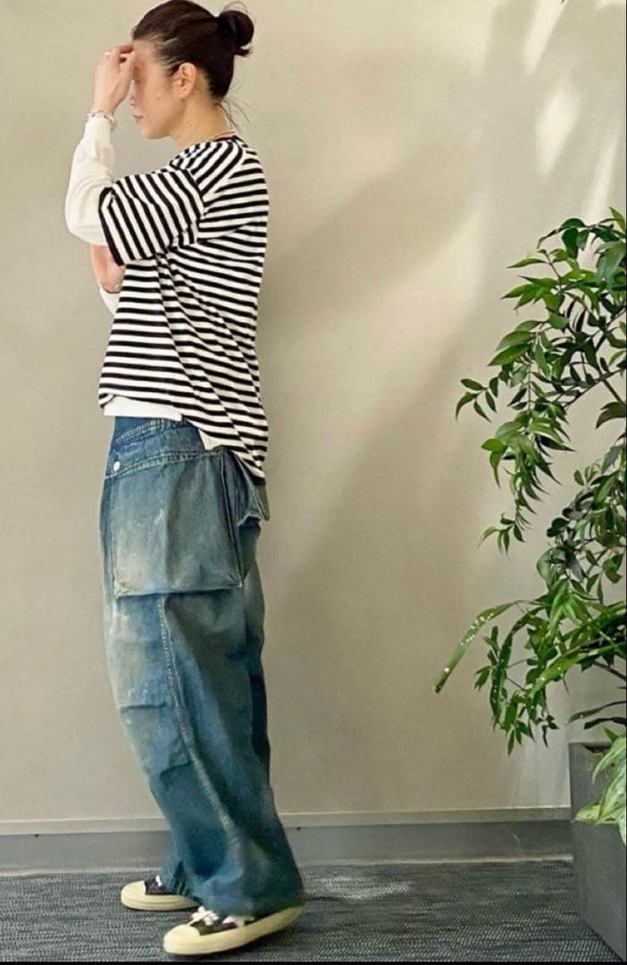 【HERILL/ヘリル】Nep denim M44 Trousers 2