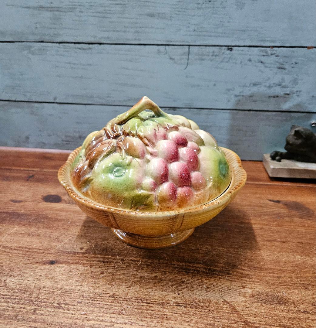 フランスアンティーク サルグミンヌ フルーツのバルボティーヌ ボンボニエール