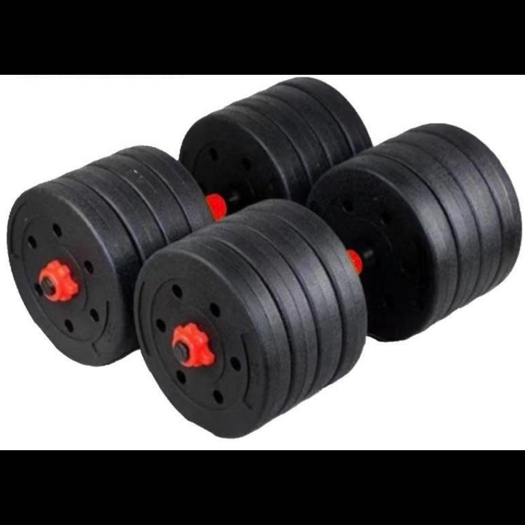 【合計50kg】バーベルにもなるダンベル｜25kg×2個セット 可変式｜A1