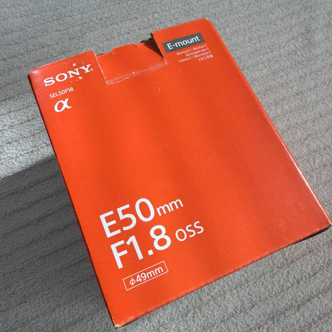 【良品・元箱完備】SONY E 50mm F1.8（フィルター付き）
