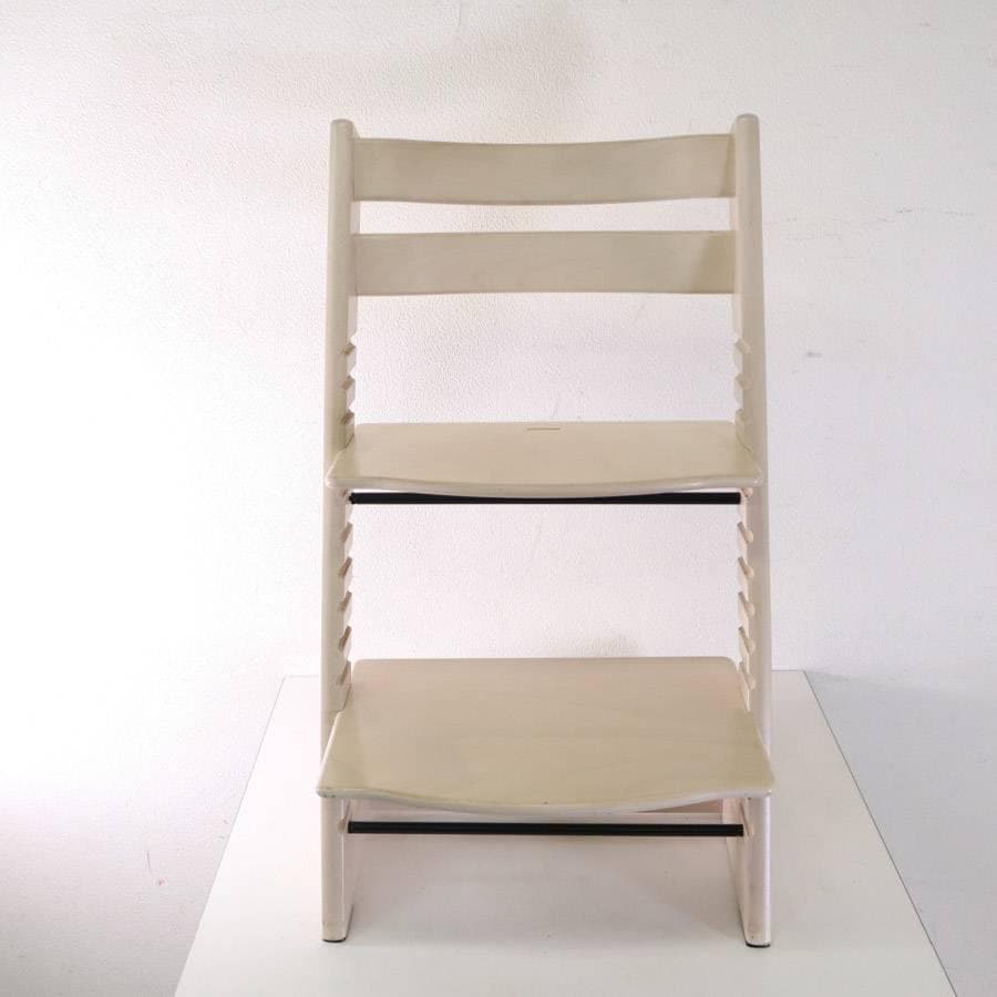 値下ストッケ トリップトラップチェア ホワイトウォッシュ 新型初期タイプ 穴なし