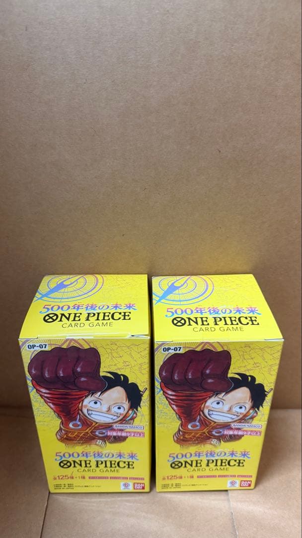ワンピースカード　５００年後の未来　２BOX 未開封　テープ付き