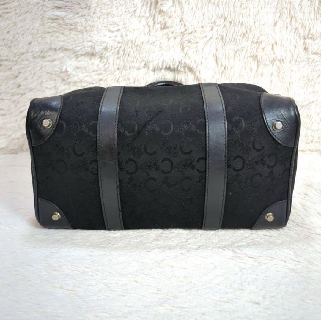 CELINE　オールドセリーヌ　ボストンバッグ　Cマカダム　馬車金具　ブラゾン