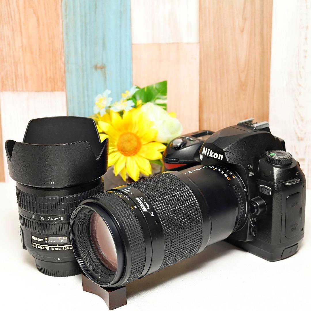簡単操作でデジイチ入門✨Nikon D70✨届いたらすぐ使える✨ダブルレンズ✨