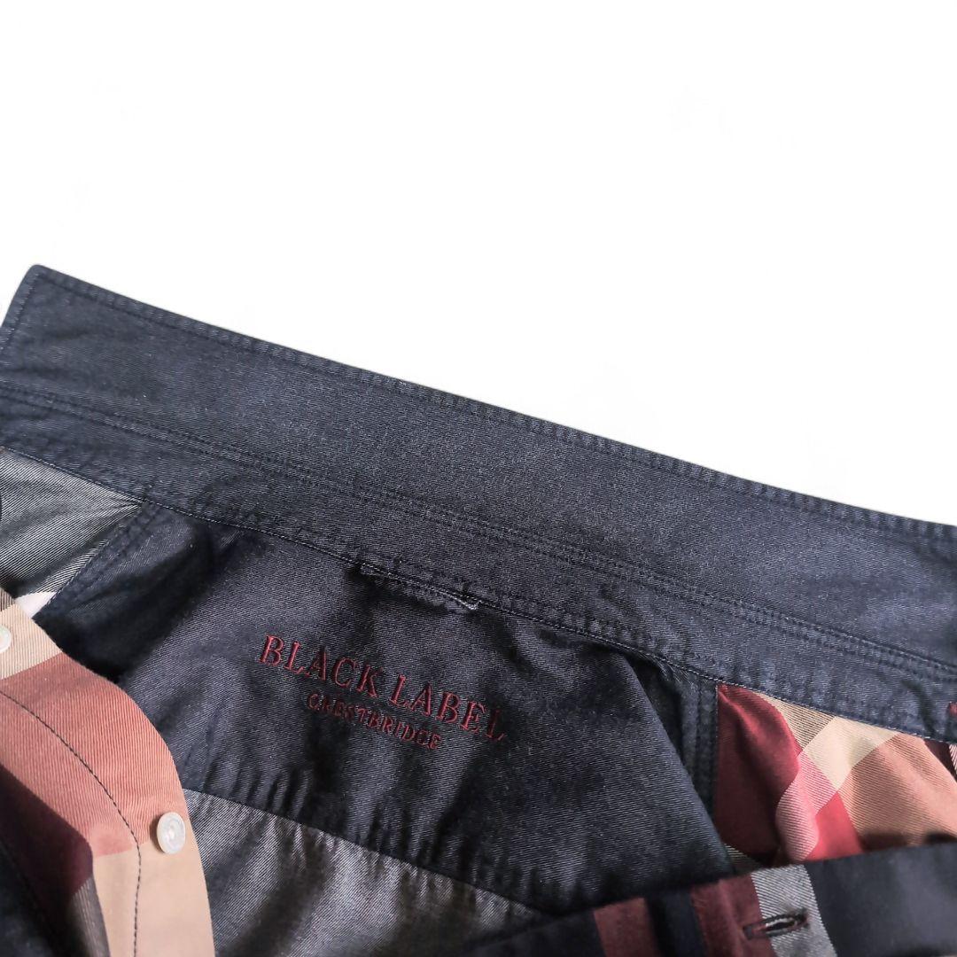 美品 クレストブリッジ 前面チェック デニム 長袖シャツ L インディゴ