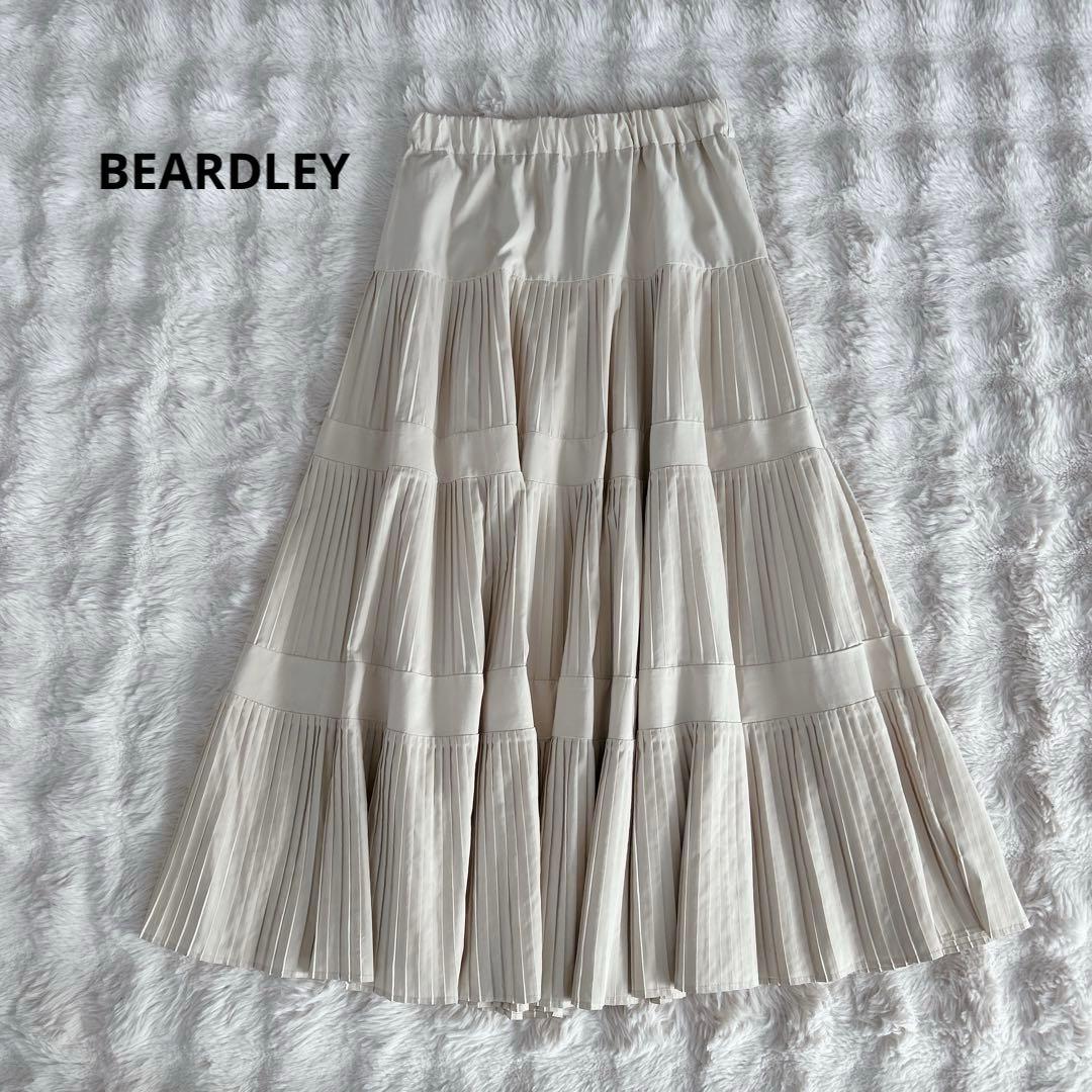 ビアズリー★プリーツティアードスカート FREE