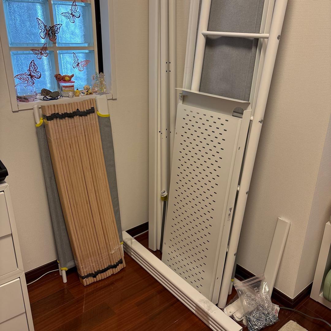 【引き取り限定】IKEA VITVAL ロフトベッド　デスク付