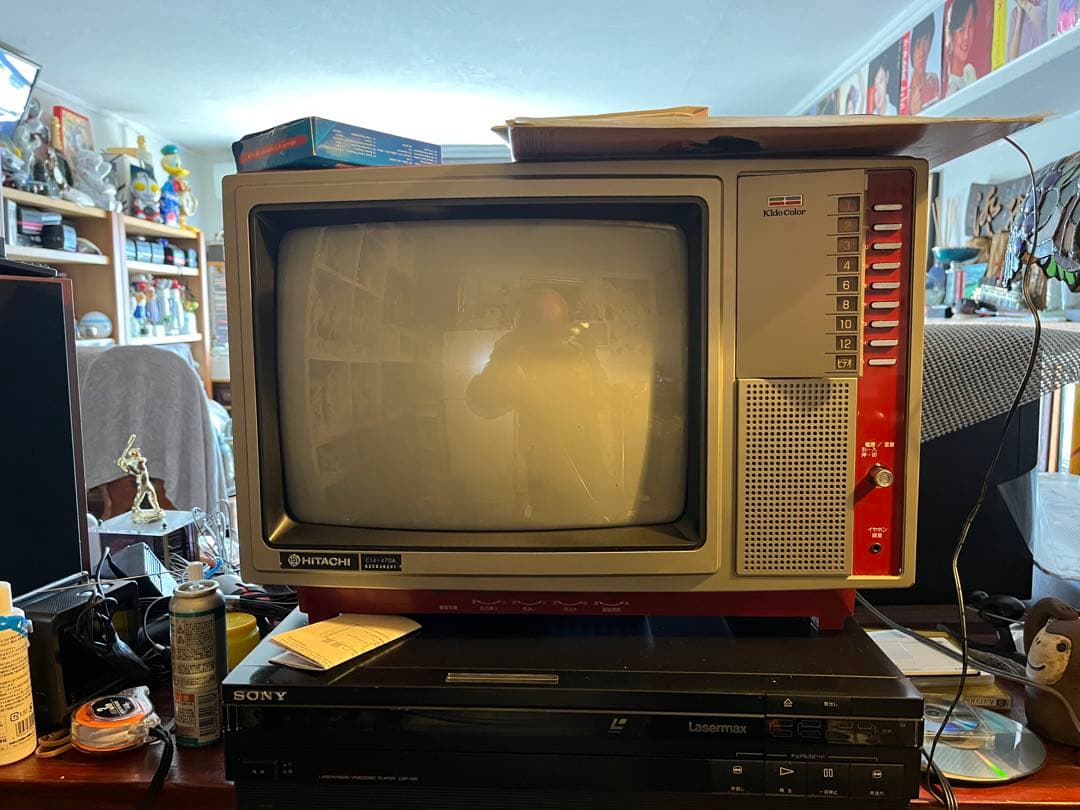 HITACHI ブラウン管テレビ C14-470A AV toRFアダプタ付き