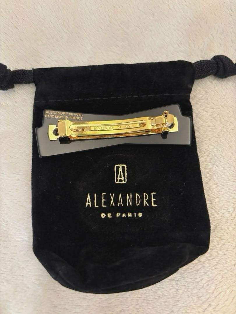 ALEXANDRE DE PARIS バレッタ ベージュ