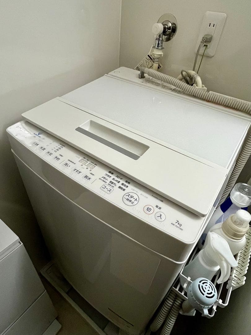 TOSHIBA 縦型洗濯機 7kg ホワイト AW-7D7(W)