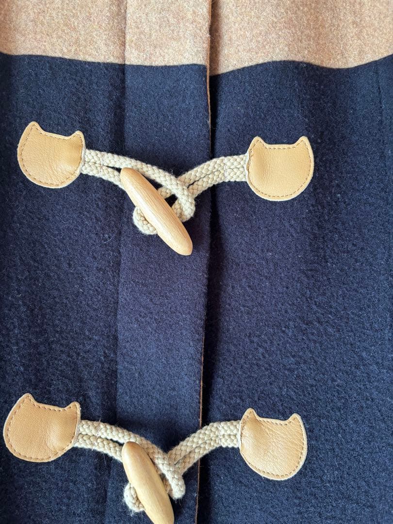 フランシュリッペfl5 ダッフルコート ベージュ✖︎ネイビー