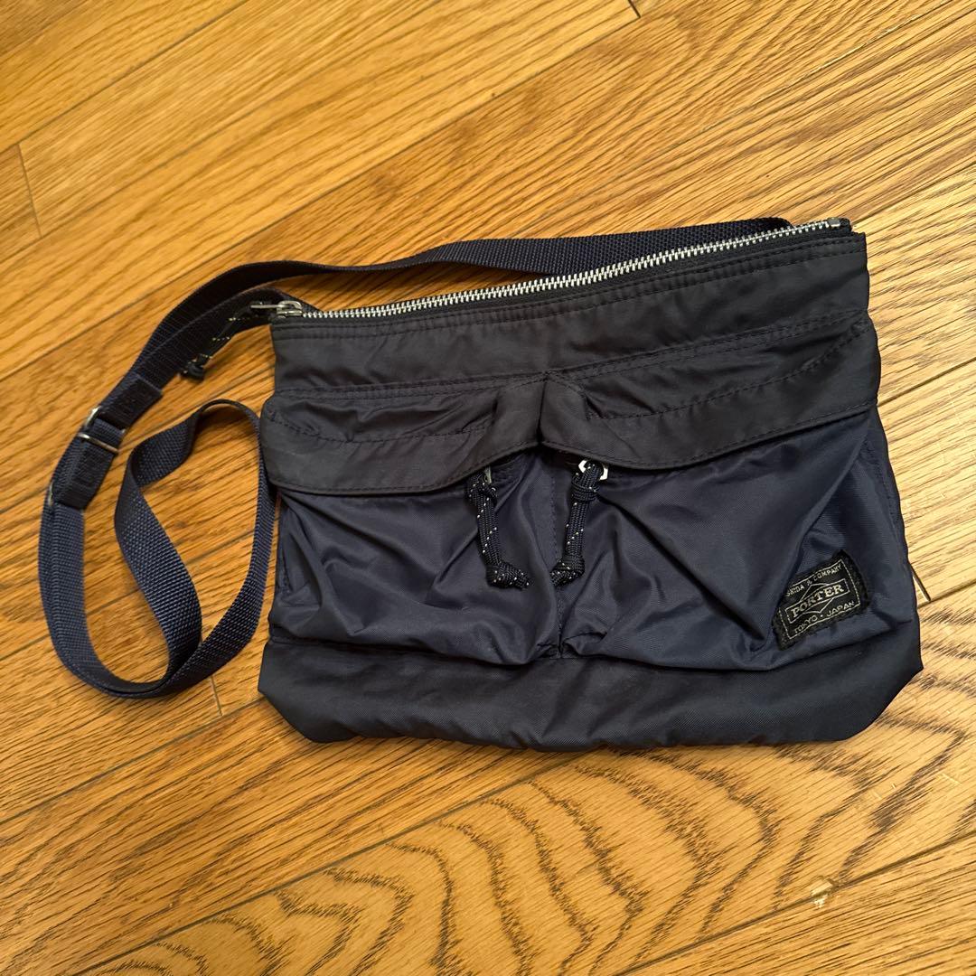 美品　ポーター　フォース　サコッシュ　ショルダー　バッグ　タンカー　旅行