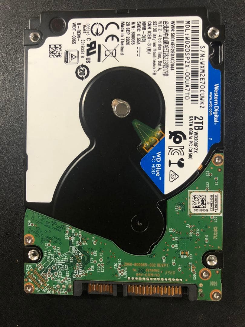 Western Digital WD Blue HDD 2.5インチ 2TB