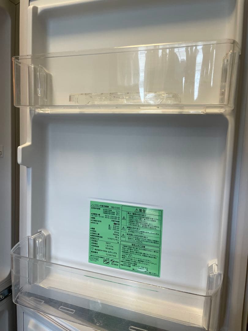 【3月末まで出品/4月初旬まで指定日受取可】一人暮らしサイズ　117L 冷蔵庫