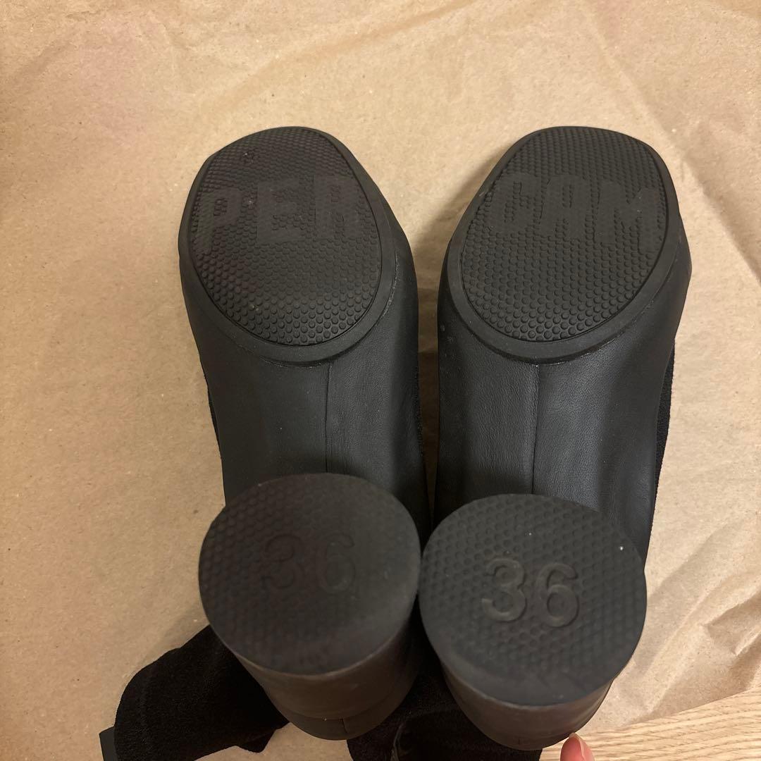 【美品】GIMMER ブラック サイドゴアブーツ 中ヒール　Gore-tex仕様