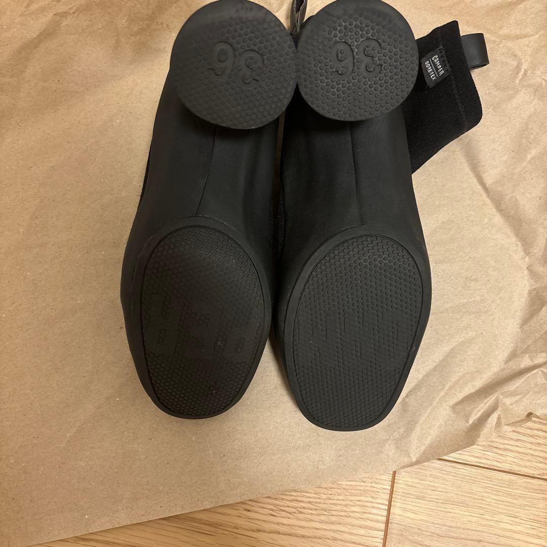 【美品】GIMMER ブラック サイドゴアブーツ 中ヒール　Gore-tex仕様