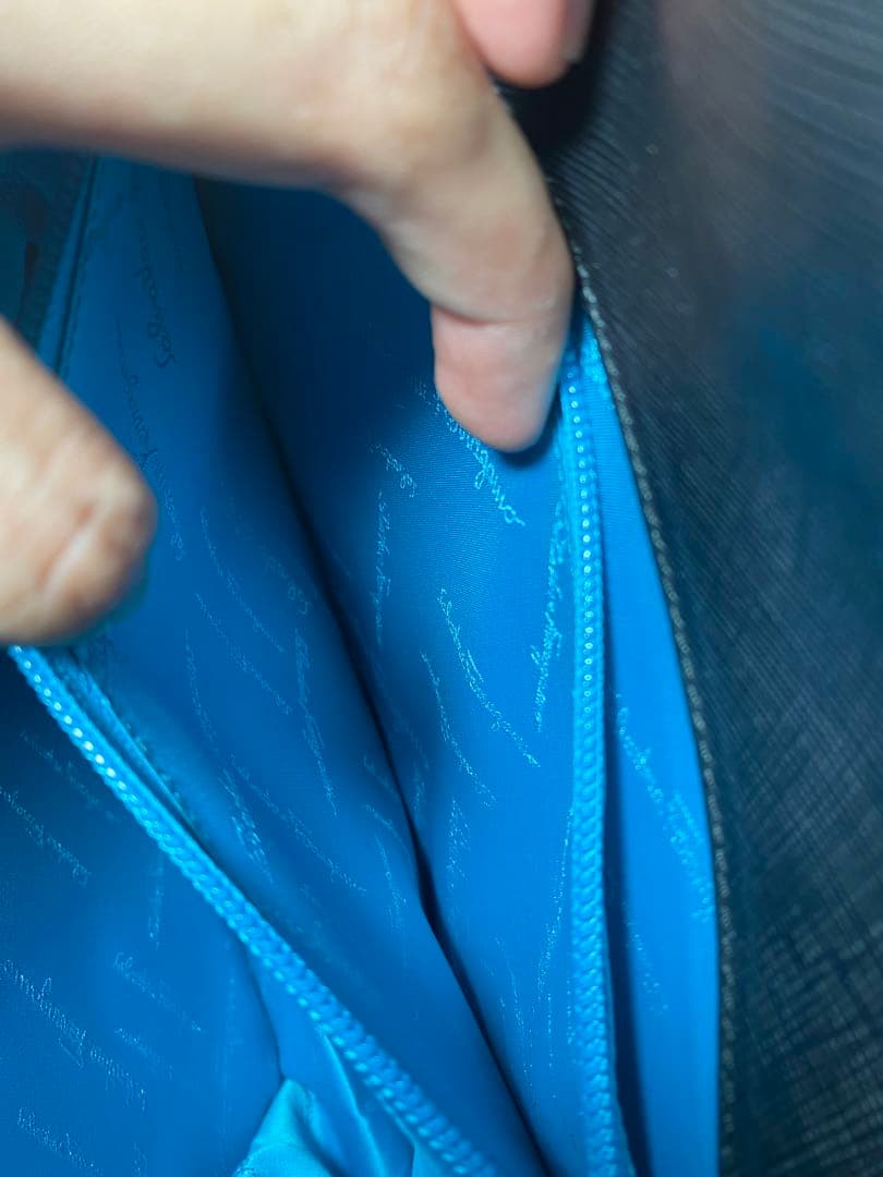 Salvatore Ferragamo ガンチーニ ハンドバッグ 黒 レザー