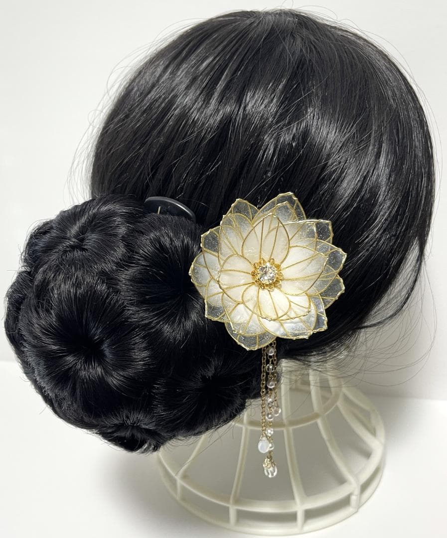 【碧　らくらく便】丸蓮5+つぼみ8セット【ピンクグラデ・ゴールドワイヤー】