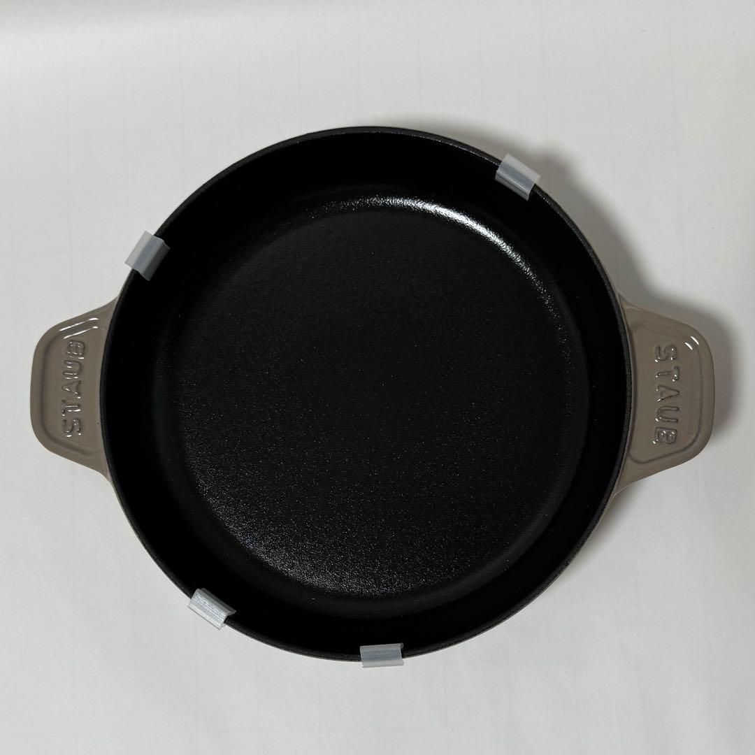 ミナペルホネン × ストウブ ホットプレート オーシャン 20cm リネン