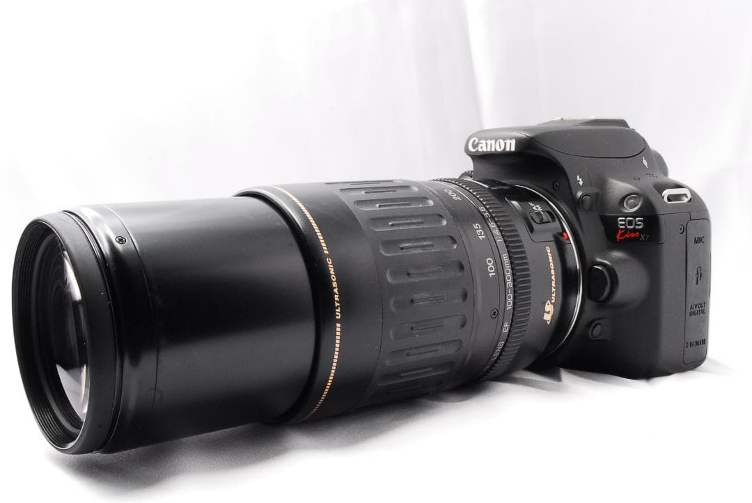 キャノン kiss X7⭐ダブルレンズセット⭐超望遠レンズ⭐カメラバッグ付