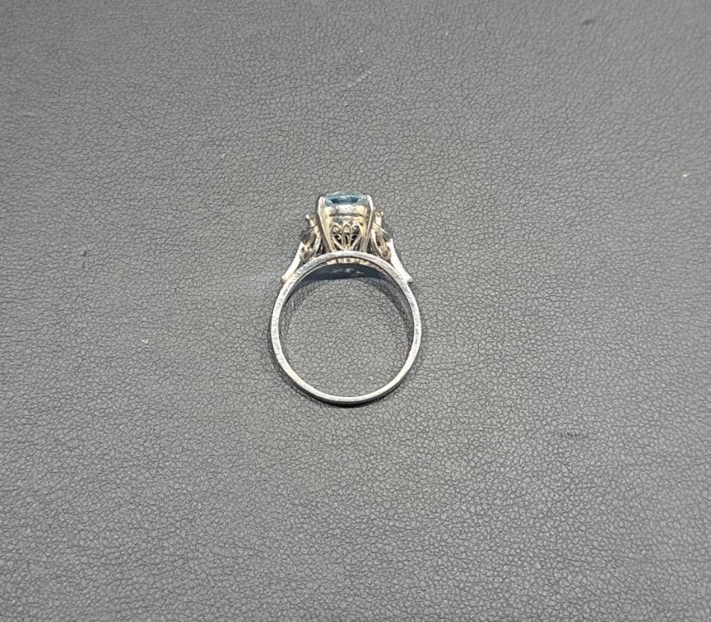 a*a様 Pt900 リング アクアマリン 鑑定書付き