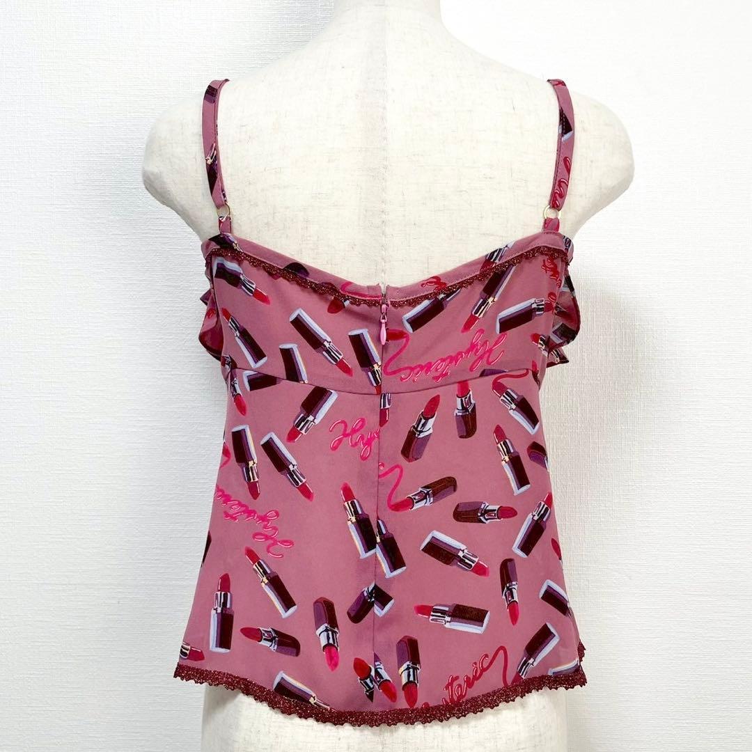 y2k✨️ 00s HYSTERIC GLAMOUR リップ柄 フリル キャミ