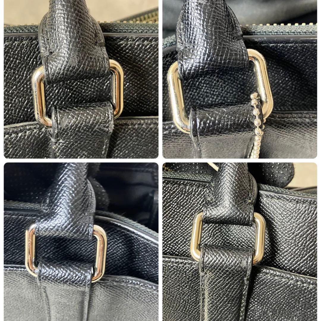 コーチ✨メトロポリタン サフィアーノレザー A4 2way ビジネスバッグ 黒