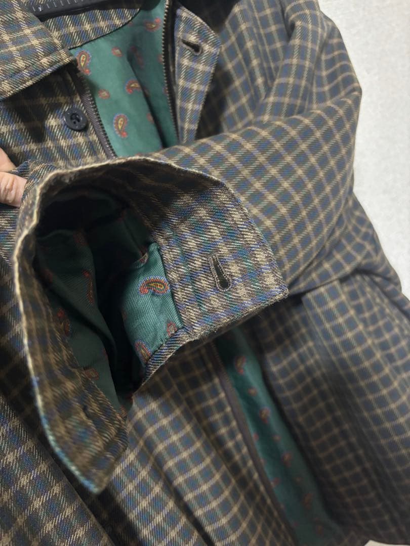 【怪獣】イヴ・サンローラン　チェック　ブルゾン