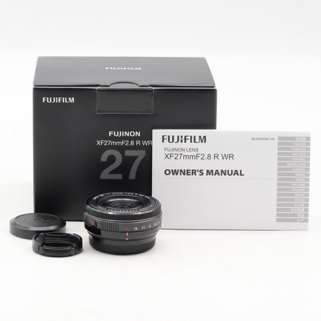 レンズ(単焦点) FUJIFILM XF27mm F2.8 R WR