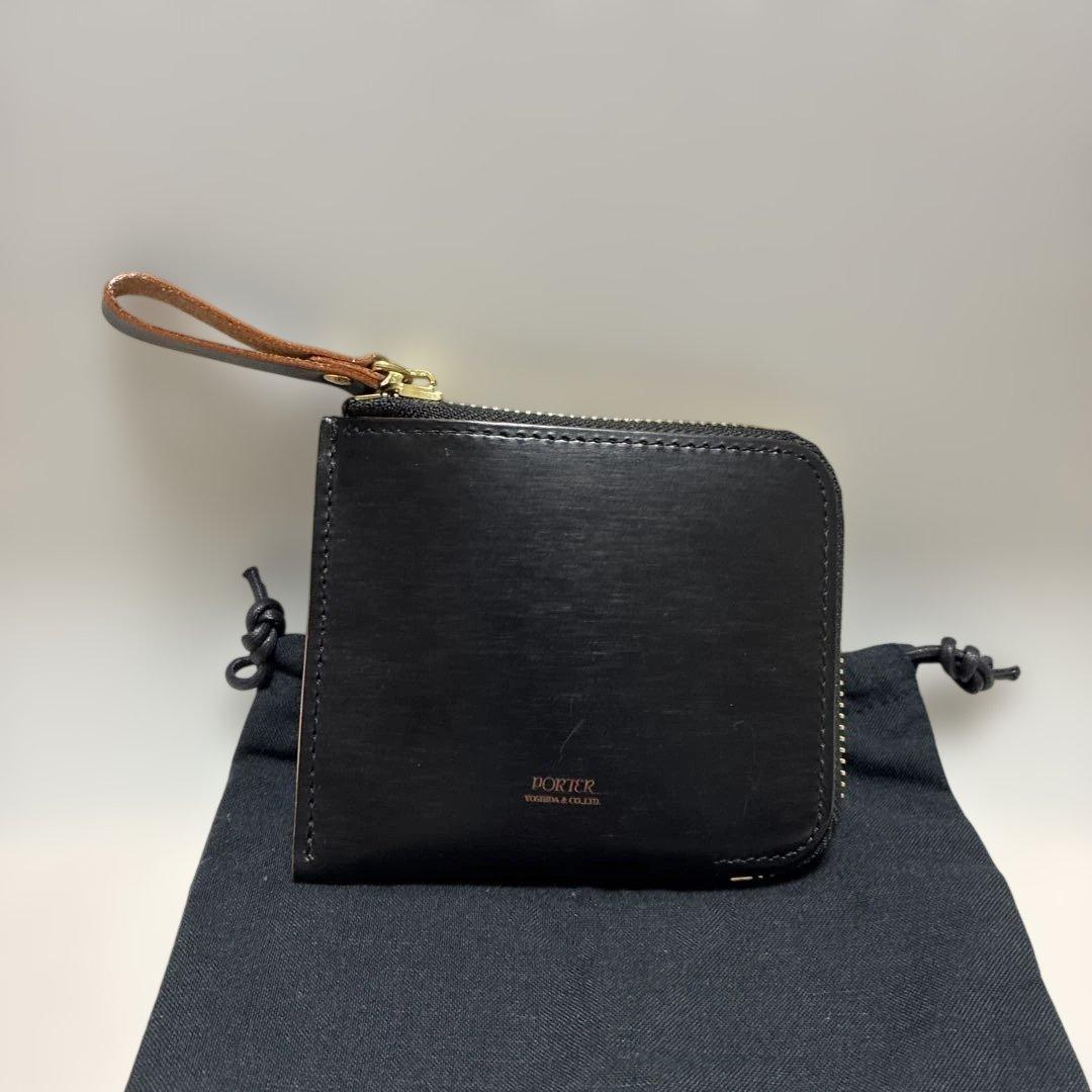 未使用 に近いPORTER ポーター ソーク 小銭入れ L字ファスナー SOAK