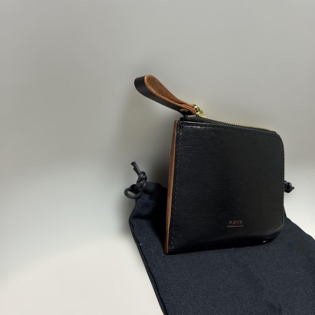 未使用 に近いPORTER ポーター ソーク 小銭入れ L字ファスナー SOAK