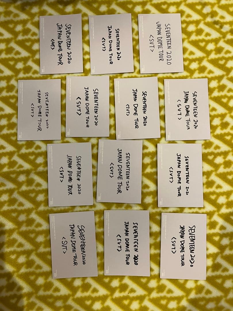 SEVENTEEN 2020 JAPAN DOME TOUR 13枚セット