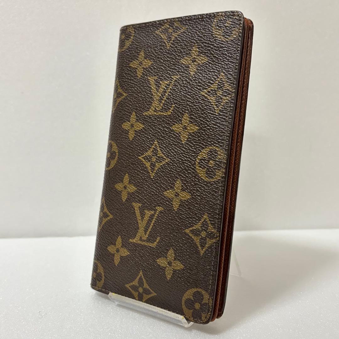 ルイヴィトン モノグラム ポルトカルトクレディ円 長財布 イニシャル無し