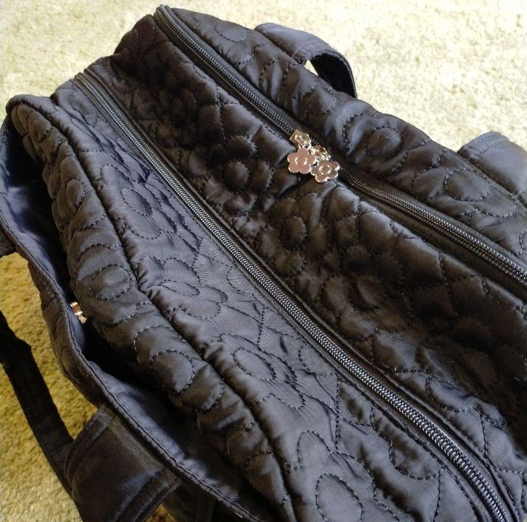 MARY QUANT ボストンバッグ 大容量 ブラック