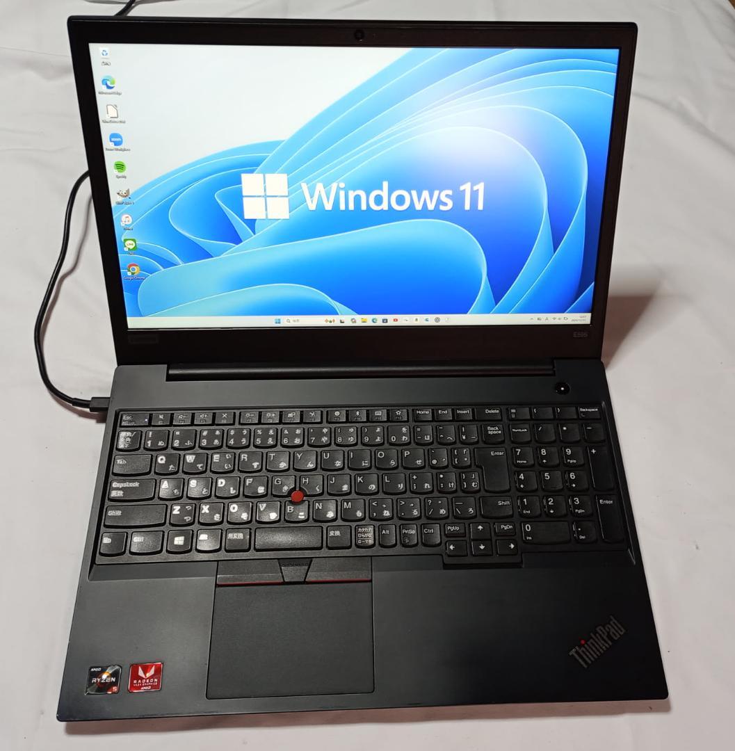 Thinkpad E595 Ryzen5/8G/256G、オフィス、テレワーク可