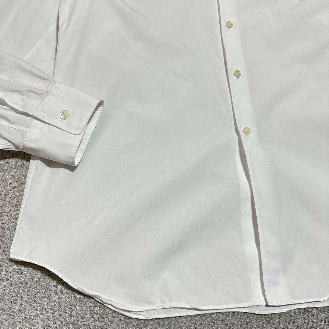 美品✨メンズM プレイコムデギャルソン　白シャツ　ハートロゴ刺繍　ホワイト　長袖