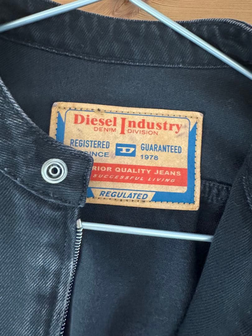 DIESEL ブラックデニム gloryジャケット