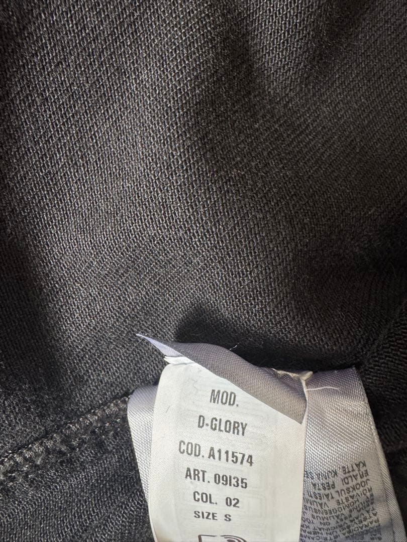 DIESEL ブラックデニム gloryジャケット